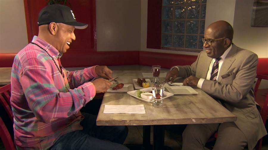 russell simmons with al roker on Today Show
